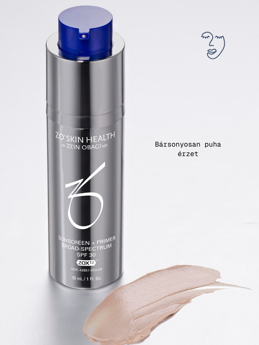 Sunscreen + Primer Broad-Spectrum SPF 30 bársonyos puhaság